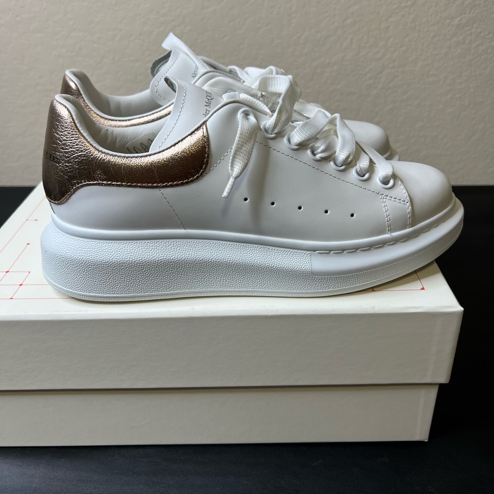 Alexander McQueen Rose Gold Sneakers